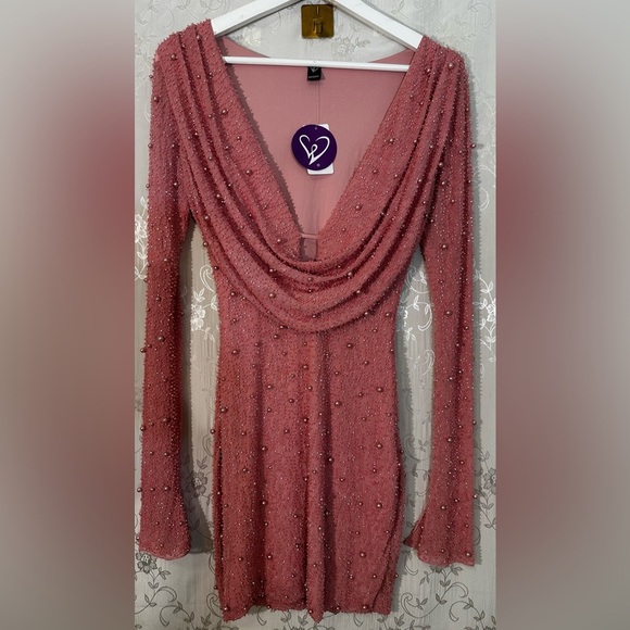 Windsor Pearl Beaded Mini Dress NWT –Medium - Homecoming/ Party Dress - Picture 4 of 8